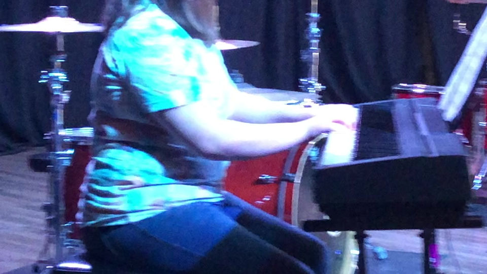 Viv performing a piano solo